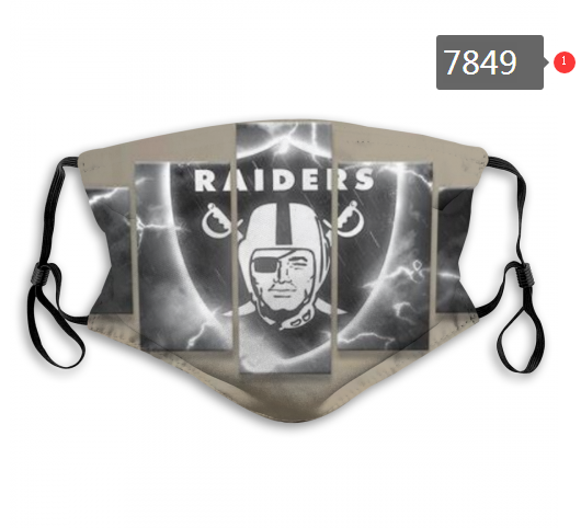 NFL 2020 Oakland Raiders #37 Dust mask with filter->nfl dust mask->Sports Accessory